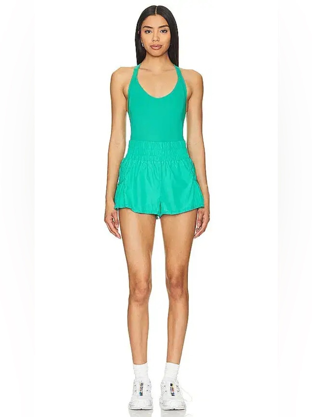 *NWOT* FP Movement Get Your Flirt On Shortsie Sport Green Size M